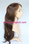 Brazilian Virgin Hair Full Lace Wig 20 inch color 2 wavy